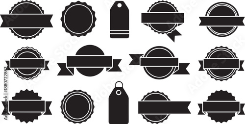 Order Now E-commerce Promotional Labels Vector Set