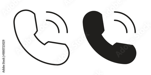 Phone call icons vector design template simple and clean