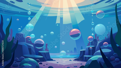 Cosmic horizon with floating orbs