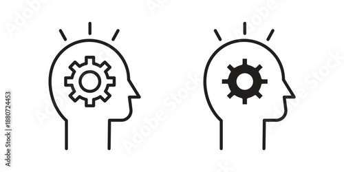 Realization icons vector design template simple and clean