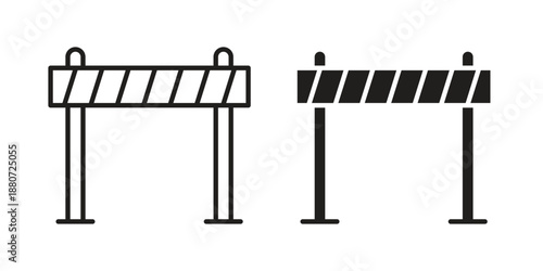 Roadblock icons vector design template simple and clean