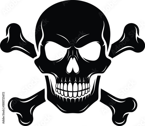 Skull And Crossbones Pirate Vector