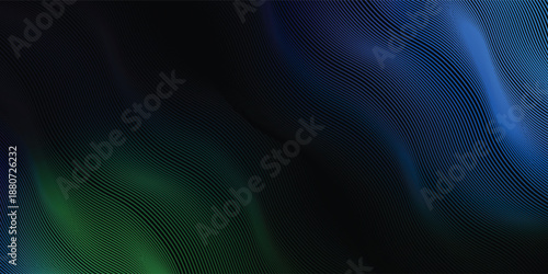 cyberspace concept with flowing dot particles light wave pattern. cyberspace design