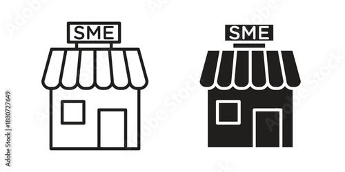 SME icons vector design template simple and clean