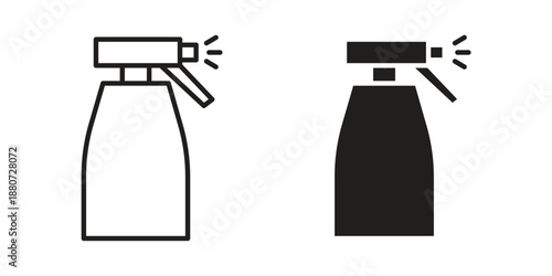 Spray bottle icons vector design template simple and clean