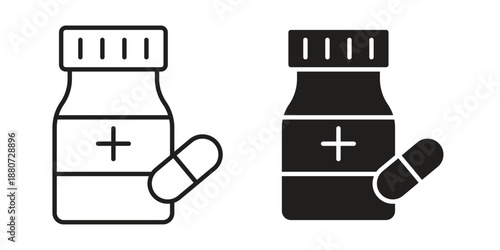 Supplement icons vector design template simple and clean