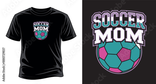 Soccer Football Graphic Vector Art T-Shirt Design Print Templet