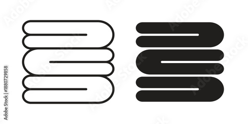 Towels icons vector design template simple and clean