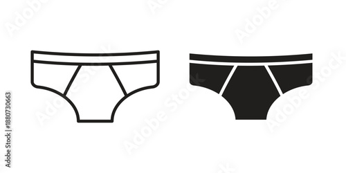 Underpants icons vector design template simple and clean