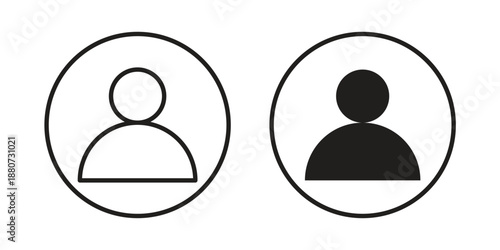 User icons vector design template simple and clean