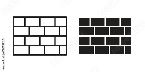Wall icons vector design template simple and clean