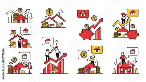 Financial Growth and Investment in Real Estate Concepts Illustrated