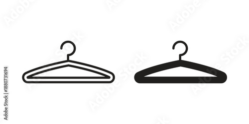 Wardrobe icons vector design template simple and clean