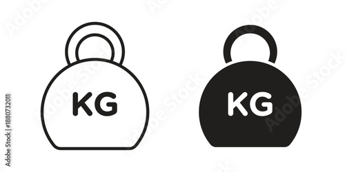 Weight icons vector design template simple and clean