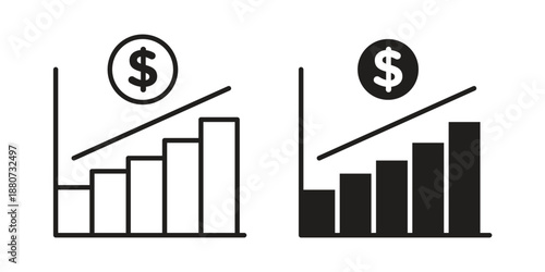 Yield icons vector design template simple and clean