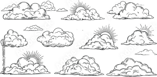 Collection of various rocky mountain formations