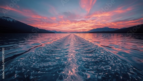 Water Surface With Light Reflections Captured Underwater at a Calm Moment