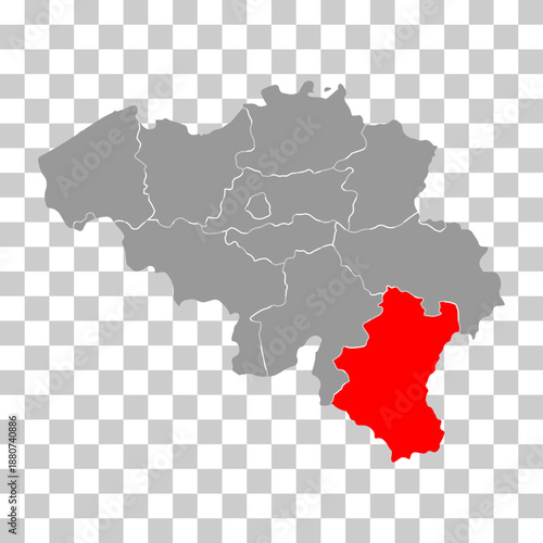 Luxembourg of Belgium map symbol, travel web flat concept icon vector illustration .