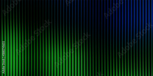 Glass gradient texture with teal and navy ripple pattern and smooth light distortion. Wavy abstract flow, futuristic blur effect, reeded vertical displacement.