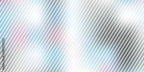Soft glass ripple gradient in icy pale blue and lavender hues. Delicate reeded texture with frosted distortion effect and minimal vertical blur. Glass texture, vector illustration