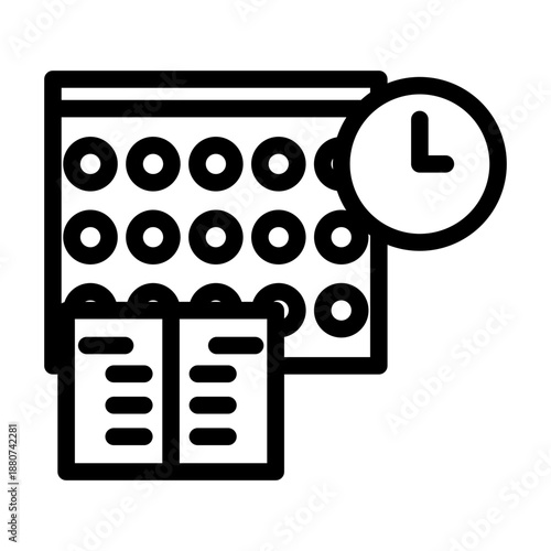 schedule line icon