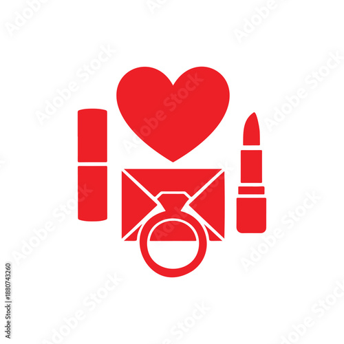 Romantic Love and Beauty Icons