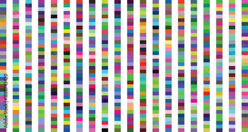 Abstract Vertical Colorful Pixel Stripes Background Vector