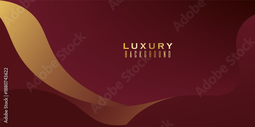 Premium and Luxury Red burgundy with gold Template Design. Award Background. Birthday Celebration Invitation.Modern Abstract Decorative. eps10,web