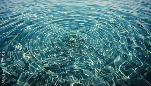 Water Ripples Form on Calm Surface in Bright Light During Daytime in Natural ...