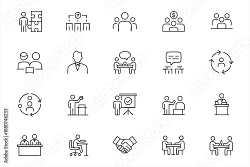 Employee coaching pictograms for workforce development interfaces