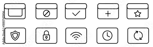 credit card payment icon set