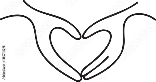 I love you heart sign. Valentine day and expression to you. Message of love using hand gesture. Vector illustration.