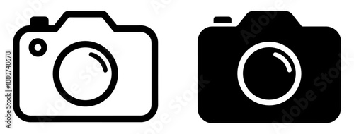 dslr camera flat icon vector