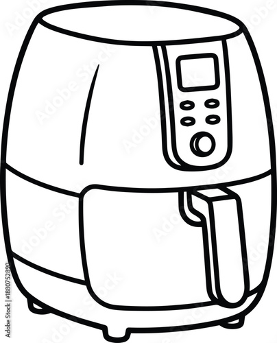 Air Fryer Icon in Outline Style