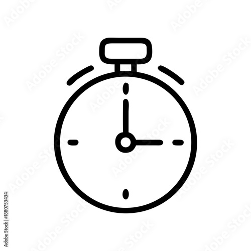 Free Download A minimalist vector graphic of a stopwatch with a sleek design - GFXLoad