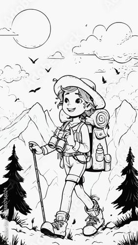 anak anak kemping di hutan