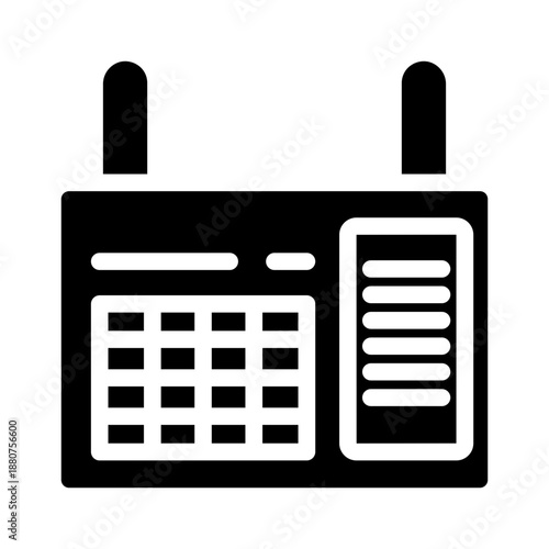 timetable glyph icon