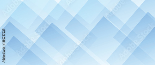 Light Blue Geometric Abstract Background with Overlapping Diamond Shapes and Gradient