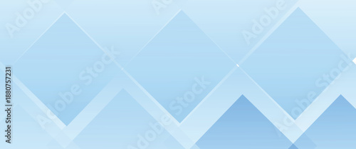 Light Blue Geometric Abstract Background with Overlapping Diamond Shapes and Gradient