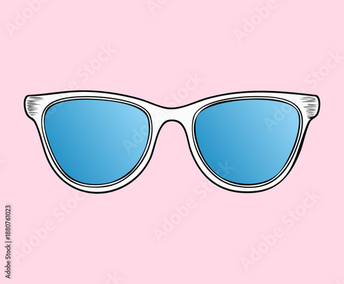Grey frame sunglasses with blue lens for modern minimalist fashion and cool eyewear accessory for urban travel and leisure