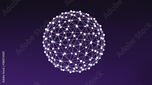 Global abstract connected network - Loopable Video