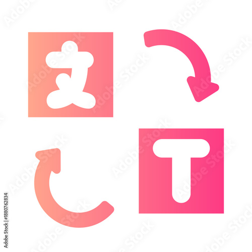 translator gradient icon
