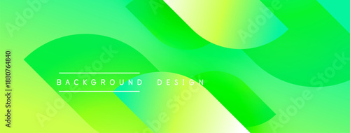 Abstract vibrant background. Gradient shades blend, creating flowing shapes. Text reads background design. Modern, clean aesthetic.