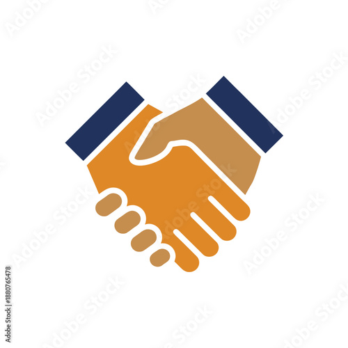 Handshake symbolizing partnership isolated on transparent background