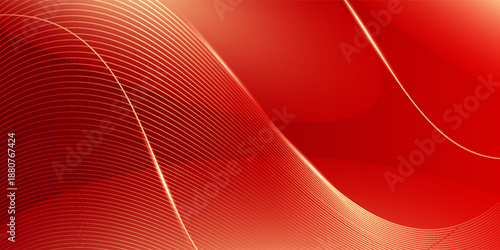 red background design With luxurious effect elements Vector illustration