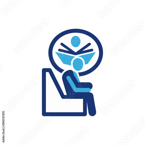 Person working from home isolated on transparent background