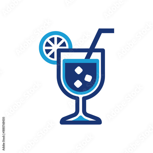 Refreshing lemonade in a glass isolated on transparent background