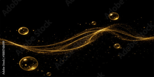 An abstract orange background with bubbling circles glows like a fantasy cosmic nebula where light from a distant sun illuminates a sphere among the stars of a vast science fiction galaxy