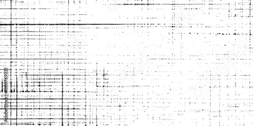 Abstract background with formulas and lines on a white vintage paper texture featuring a musical note pattern and classical sheet music score melody design vector illustration