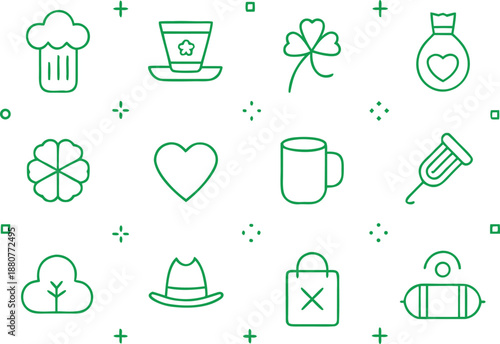 St. patrick's day icons